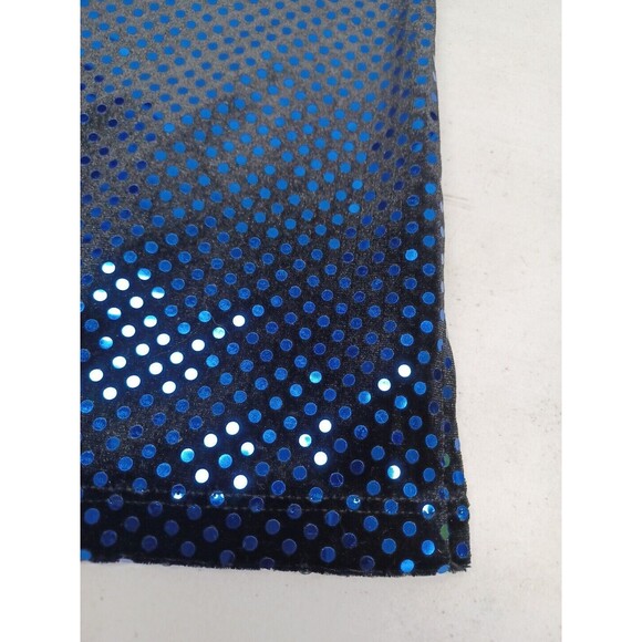 Notations sleeveless top blouse sequined embellished black blue shimmer XL - Picture 5 of 10